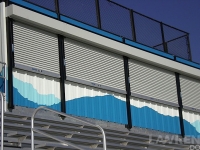 CD Counter Service Doors on Press Box