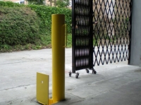 Removable Lift-Out Bollard Inside LT Folding Gate